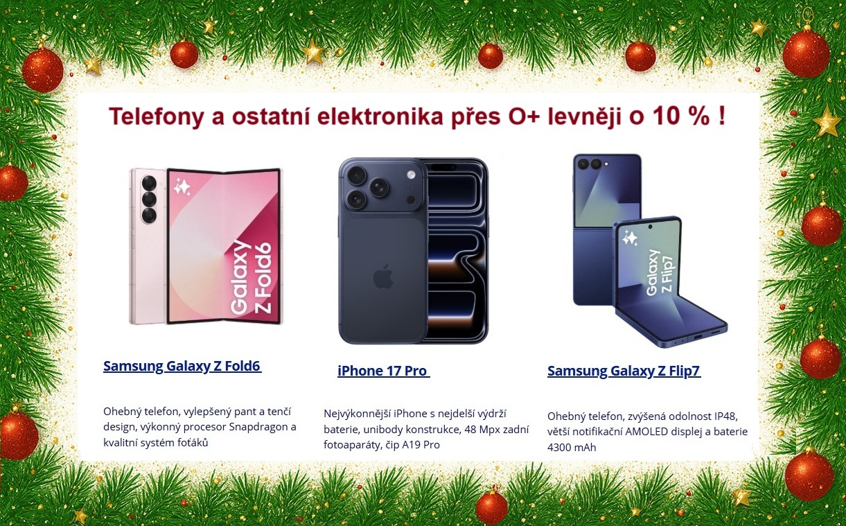 Telefony a ostatni elektrony pres O+ levneji